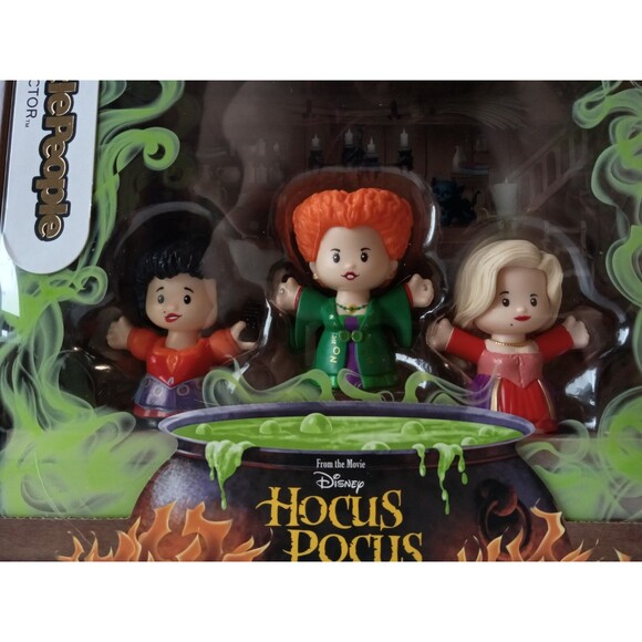 NIB Fisher Price Little People Disney Hocus Pocus Figure Set Sanderson Sisters - Picture 3 of 9